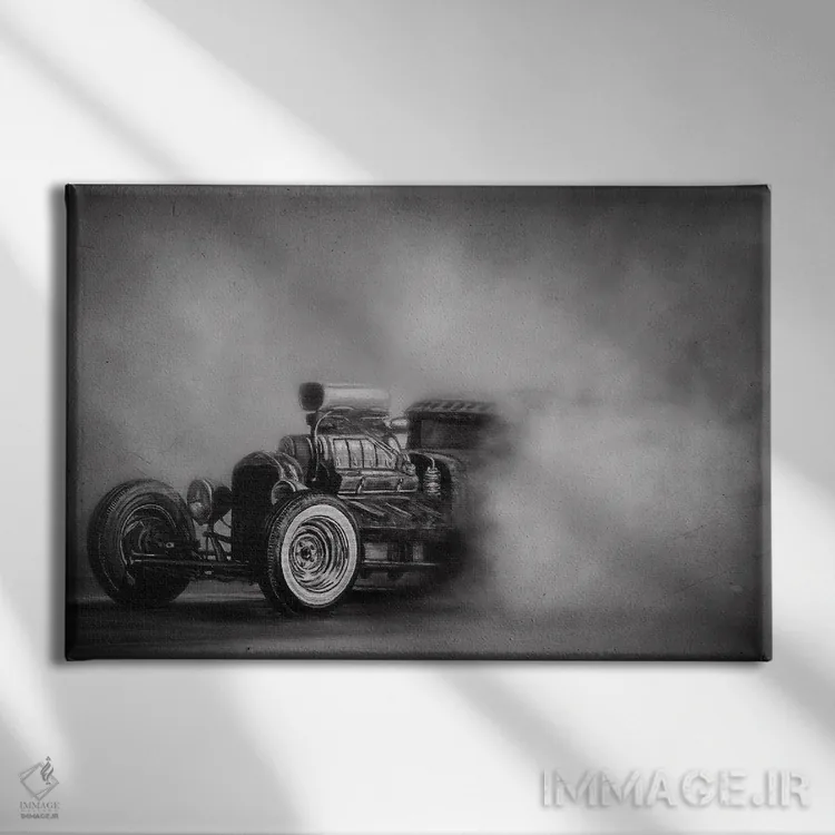 تابلو جادهٔ موش دریفت III اثر جی.بلو استودیو (استودیو هنری) - نمای روبهرو روی دیوار