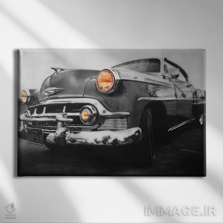 تابلو ماشین رویای آمریکایی II اثر جی.بلو استودیو (استودیو هنری) - نمای روبهرو روی دیوار