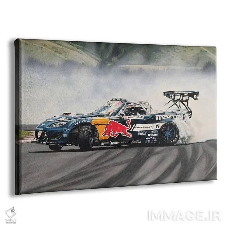 تابلو ماشین دریفت مد مایک اثر جی.بلو استودیو (استودیو هنری) - نمای پرسپکتیو محصول
