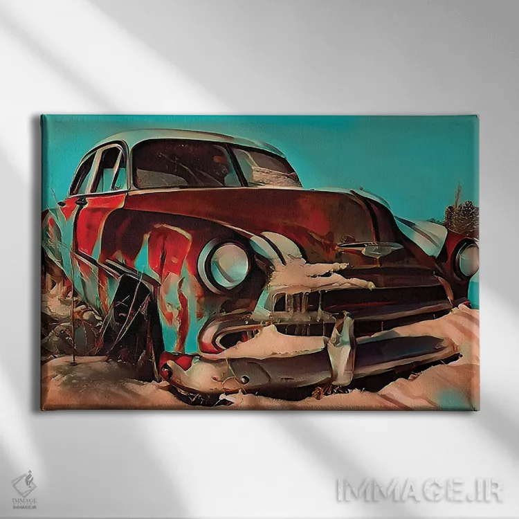 تابلو هنوز اینجا هستم اثر جی.بلو استودیو (استودیو هنری) - نمای روبهرو روی دیوار