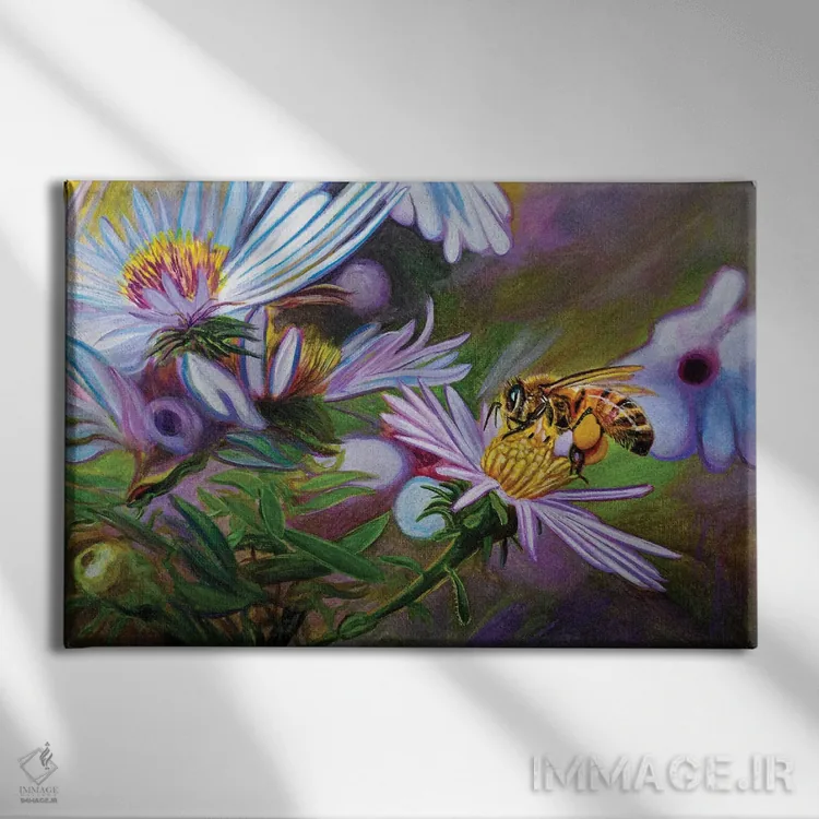 تابلو خود طبیعت اثر جی.بلو استودیو (استودیو هنری) - نمای روبهرو روی دیوار