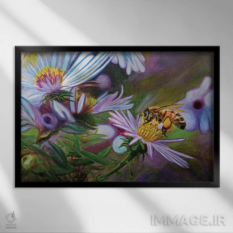 تابلو خود طبیعت اثر جی.بلو استودیو (استودیو هنری) - نمای قابدار مشکی