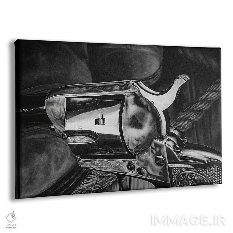 تابلو غرب وحشی II (سیاه و سفید) اثر جی.بلو استودیو (استودیو هنری) - نمای پرسپکتیو محصول