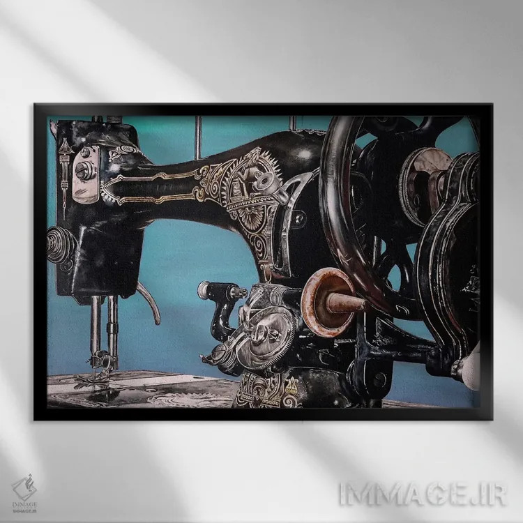 تابلو ماشین VII اثر جی.بلو استودیو (استودیو هنری) - نمای قابدار مشکی