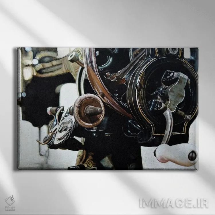 تابلو ماشین X اثر جی.بلو استودیو (استودیو هنری) - نمای روبهرو روی دیوار