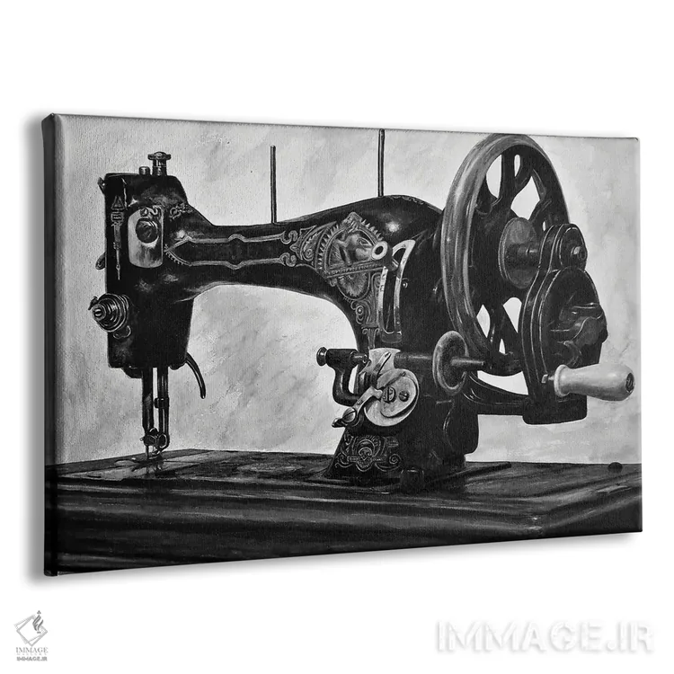 تابلو ماشین (سیاه و سفید) اثر جی.بلو استودیو (استودیو هنری) - نمای پرسپکتیو محصول