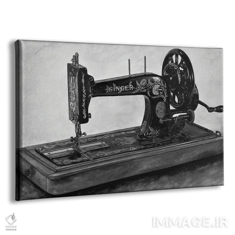 تابلو ماشین IV (سیاه و سفید) اثر جی.بلو استودیو (استودیو هنری) - نمای پرسپکتیو محصول