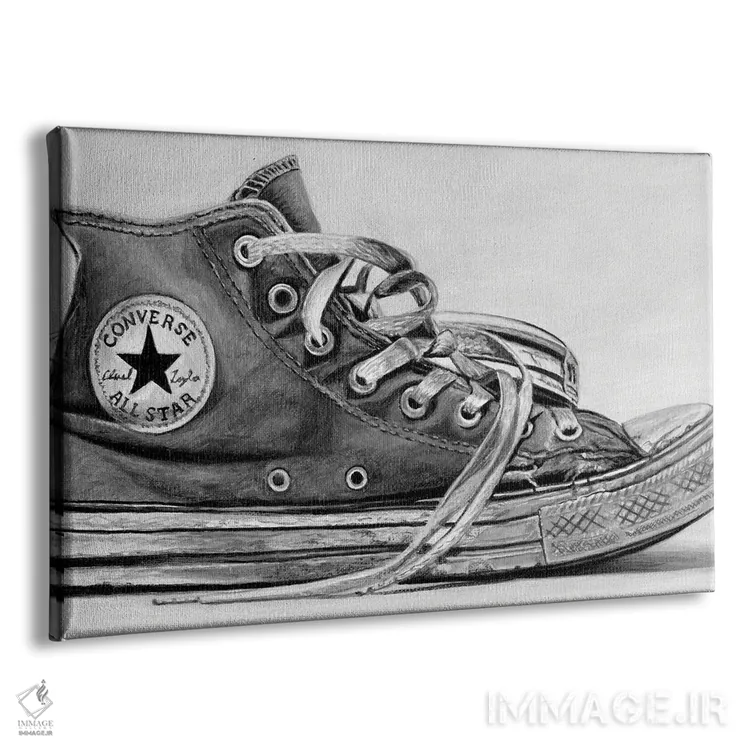 تابلو دوستان قدیمی من (سیاه و سفید) اثر جی.بلو استودیو (استودیو هنری) - نمای پرسپکتیو محصول