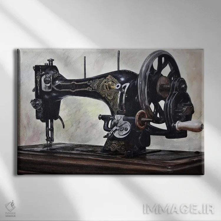 تابلو ماشین اثر جی.بلو استودیو (استودیو هنری) - نمای روبهرو روی دیوار