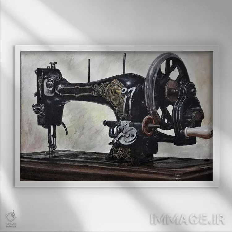 تابلو ماشین اثر جی.بلو استودیو (استودیو هنری) - نمای قابدار سفید