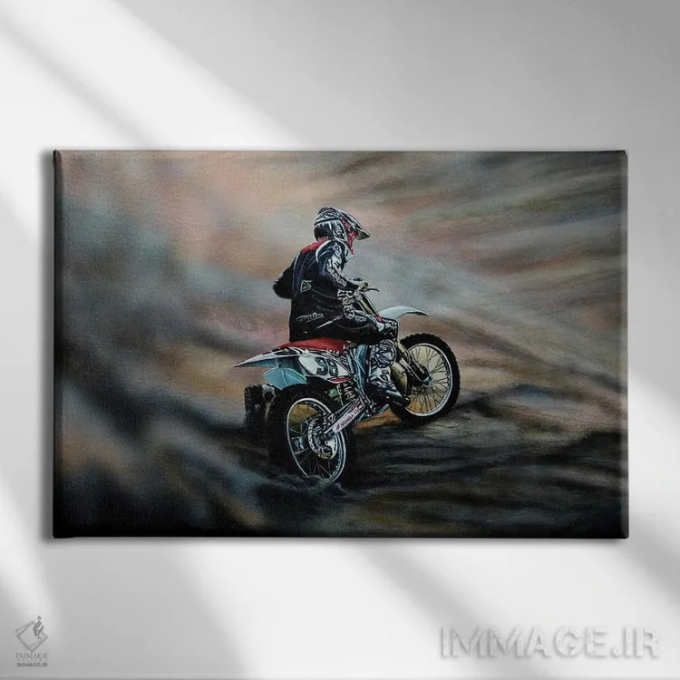 تابلو مسابقه شمارهٔ دو اثر جی.بلو استودیو (استودیو هنری) - نمای روبهرو روی دیوار