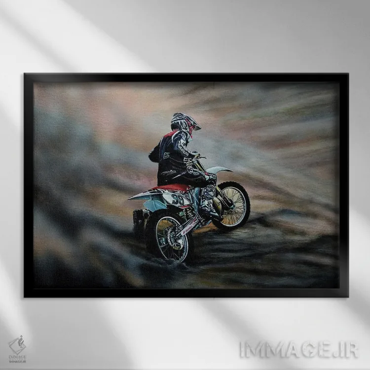 تابلو مسابقه شمارهٔ دو اثر جی.بلو استودیو (استودیو هنری) - نمای قابدار مشکی