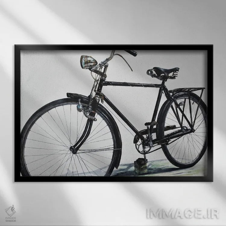 تابلو دلتنگ گذشته اثر جی.بلو استودیو (استودیو هنری) - نمای قابدار مشکی