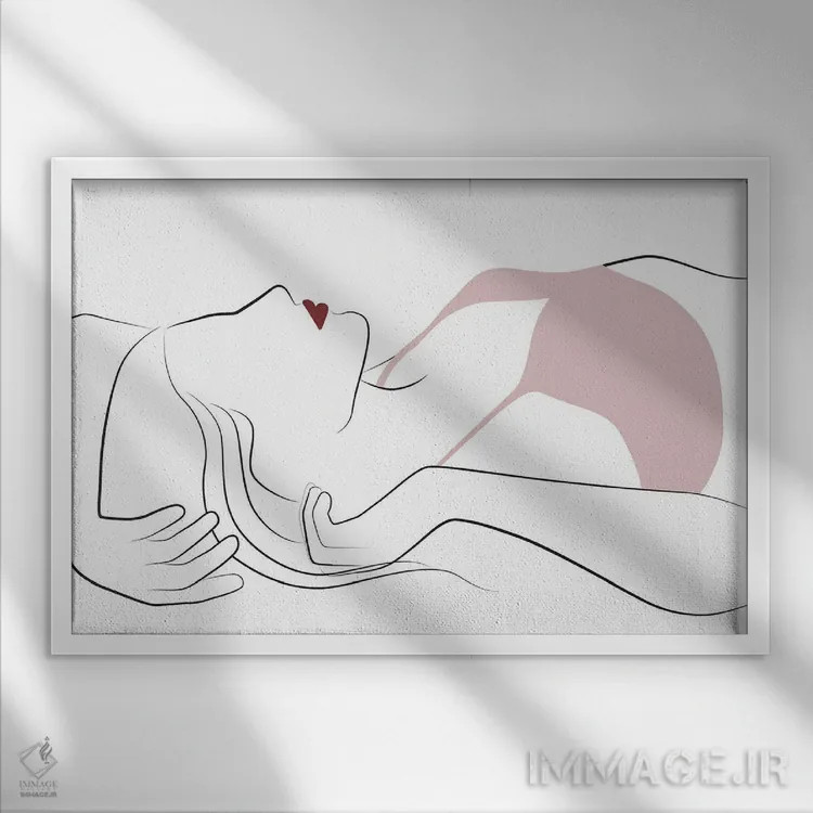 تابلو احساسات صبحگاهی اثر بلک پرینتس - نمای قابدار سفید