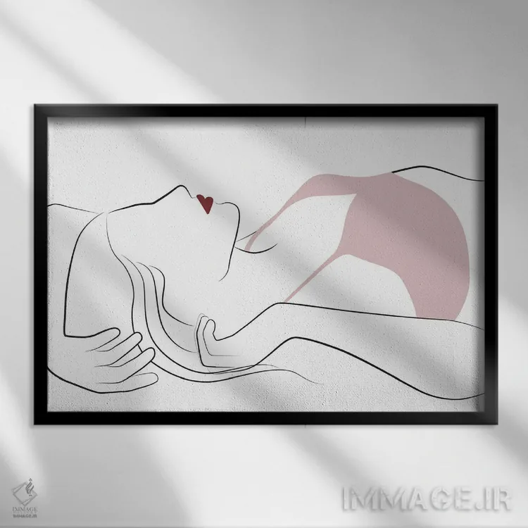 تابلو احساسات صبحگاهی اثر بلک پرینتس - نمای قابدار مشکی