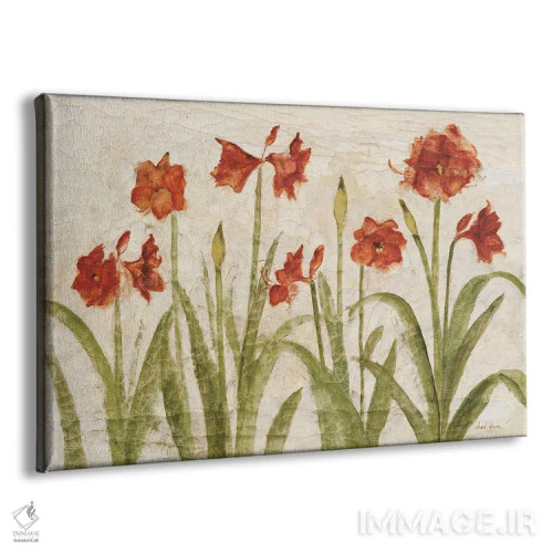 تابلو ردیف آمارلیس قرمز (روشن) اثر چری بلوم - نمای پرسپکتیو محصول