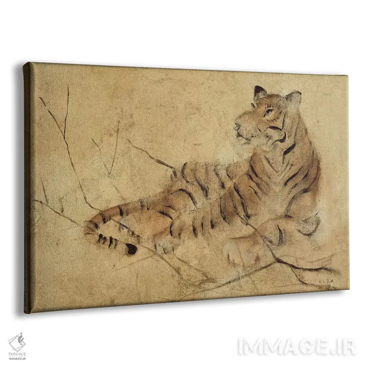 تابلو ببر جهانی (روشن) اثر چری بلوم - نمای پرسپکتیو محصول