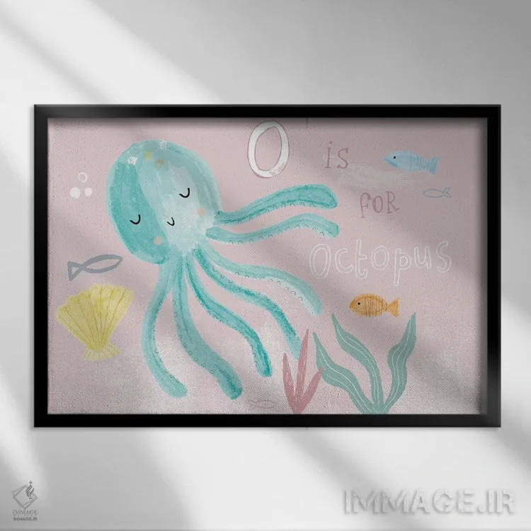 تابلو زیر دریا روزمره ۲ اثر لیزا بارلو - نمای قابدار مشکی