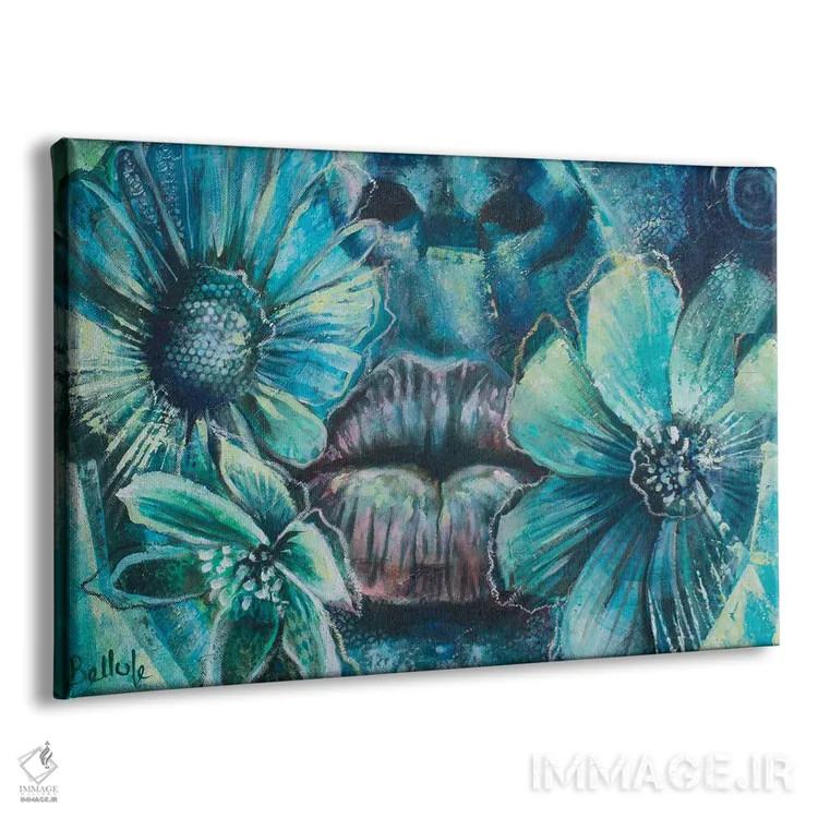 تابلو بوسهٔ صورتی اثر بلول آرت - نمای پرسپکتیو محصول