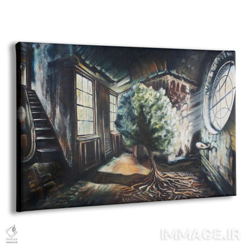 تابلو دگرگونی درونی (اعوجاج داخلی) اثر بلول آرت - نمای پرسپکتیو محصول