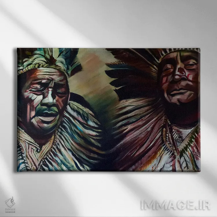 تابلو آوازخوانی اثر بلول آرت - نمای روبهرو روی دیوار