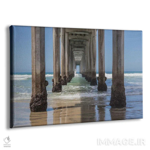 تابلو La Jolla,زیر اسکله اسکریپس، لاجولا (نام مکان) اثر باربارا مارکوف - نمای پرسپکتیو محصول