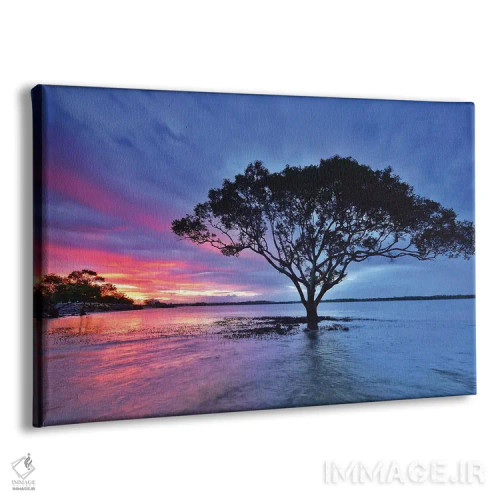 تابلو درخت کنار رودخانه اثر بن مولدر - نمای پرسپکتیو محصول