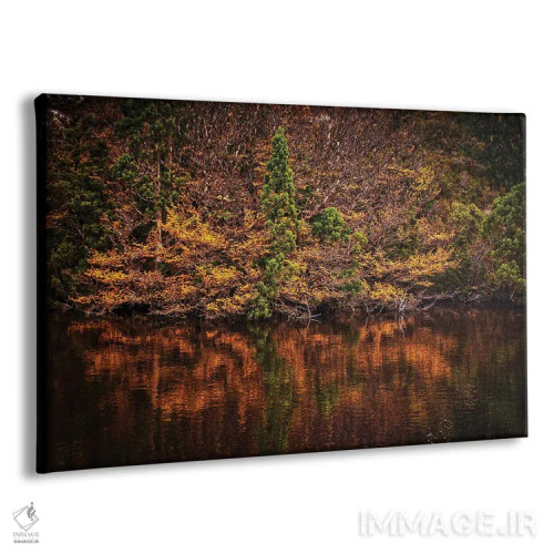 تابلو دریاچهٔ پاییزی اثر بن مولدر - نمای پرسپکتیو محصول