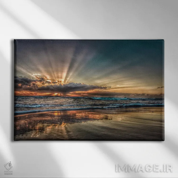 تابلو پرتوهای خورشید اثر بن مولدر - نمای روبهرو روی دیوار