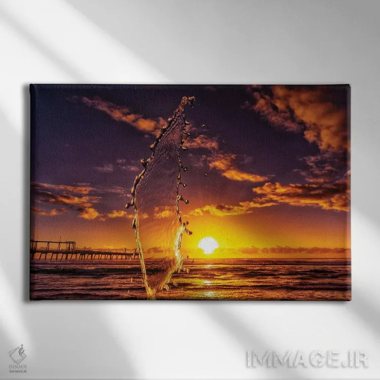 تابلو شمشیر آب اثر بن مولدر - نمای روبهرو روی دیوار