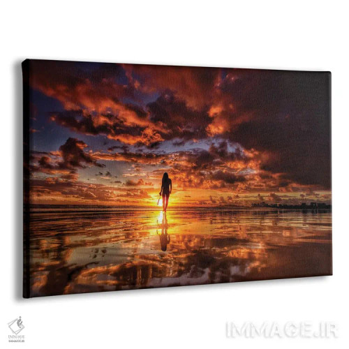 تابلو غرق در نور طلایی اثر بن مولدر - نمای پرسپکتیو محصول