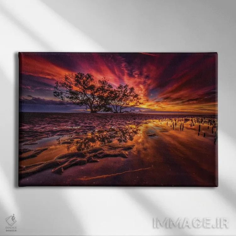 تابلو درخت دانش اثر بن مولدر - نمای روبهرو روی دیوار