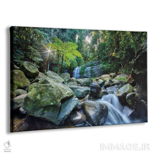 تابلو آبشارها اثر بن مولدر - نمای پرسپکتیو محصول