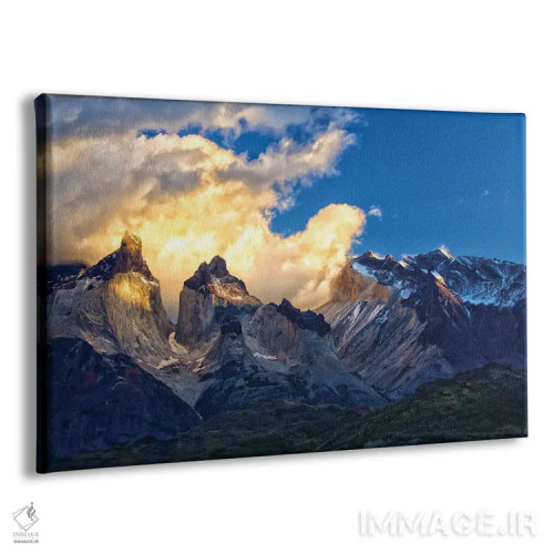 تابلو ابر در کوهستان اثر بن مولدر - نمای پرسپکتیو محصول