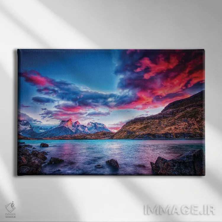 تابلو پاتاگونیا (منطقه) اثر بن مولدر - نمای روبهرو روی دیوار