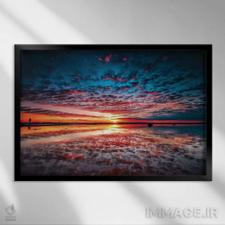 تابلو دو افق اثر بن مولدر - نمای قابدار مشکی