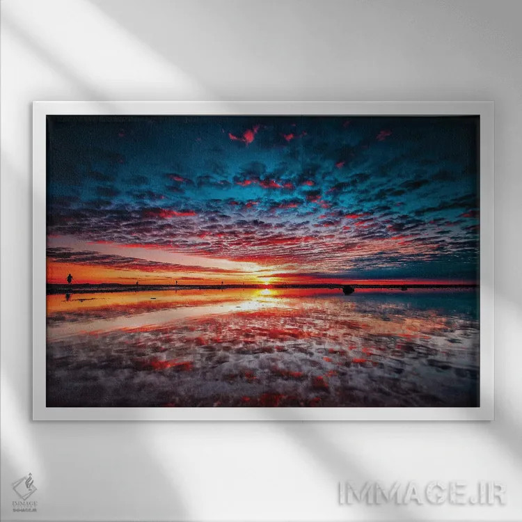 تابلو دو افق اثر بن مولدر - نمای قابدار سفید