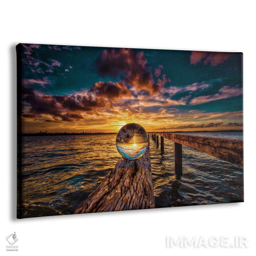 تابلو توپ روی چوب اثر بن مولدر - نمای پرسپکتیو محصول