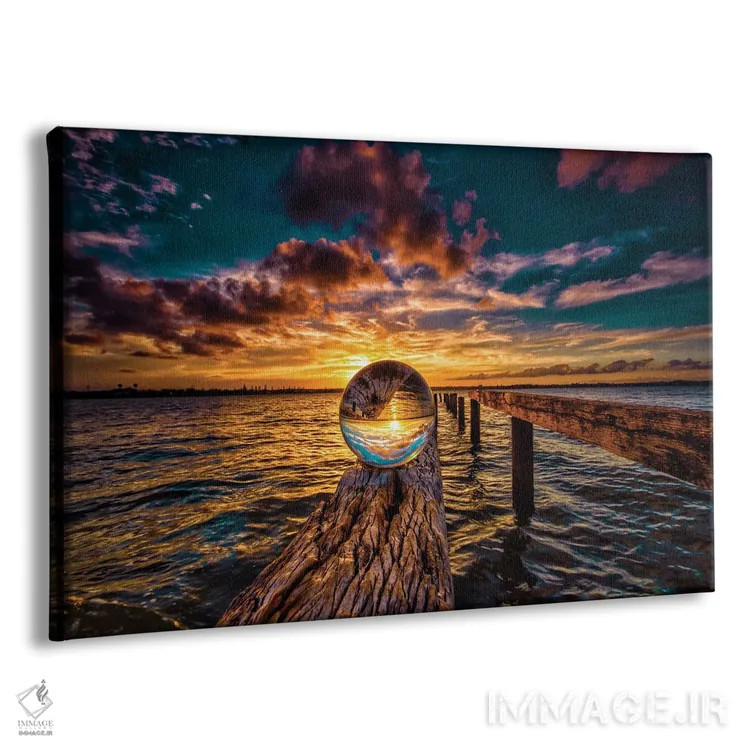 تابلو توپ روی چوب اثر بن مولدر - نمای پرسپکتیو محصول