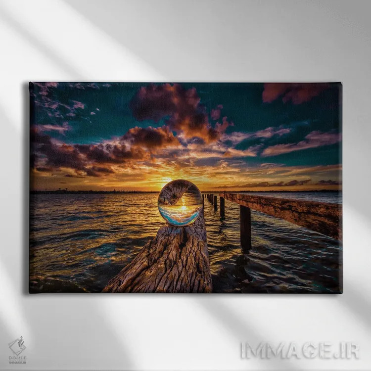 تابلو توپ روی چوب اثر بن مولدر - نمای روبهرو روی دیوار