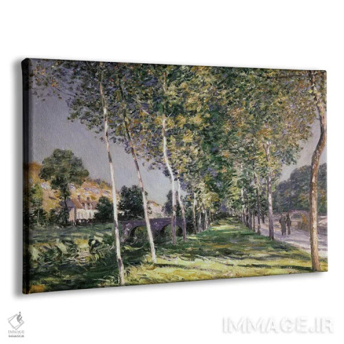 تابلو 1890,قدمزنی، ۱۸۹۰ اثر آلفرد سیسلی (نقاش امپرسیونیست انگلیسی-فرانسوی) - نمای پرسپکتیو محصول