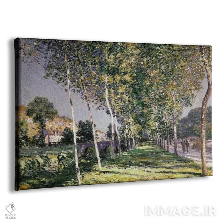 تابلو 1890,قدمزنی، ۱۸۹۰ اثر آلفرد سیسلی (نقاش امپرسیونیست انگلیسی-فرانسوی) - نمای پرسپکتیو محصول