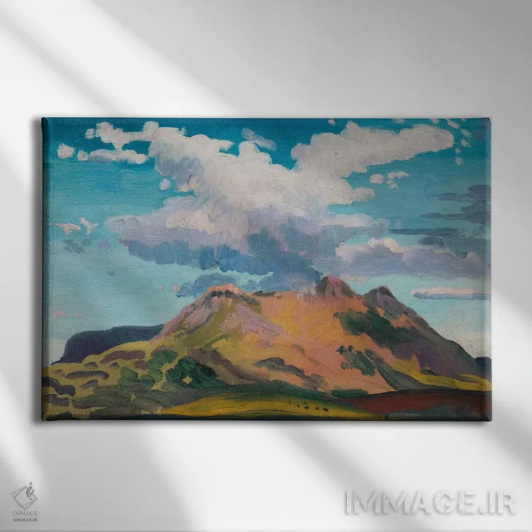 تابلو North Wales, c.1911,آرنیگ فاور، شمال ولز، حدود ۱۹۱۱ اثر جیمز دیکسون اینس - نمای روبهرو روی دیوار