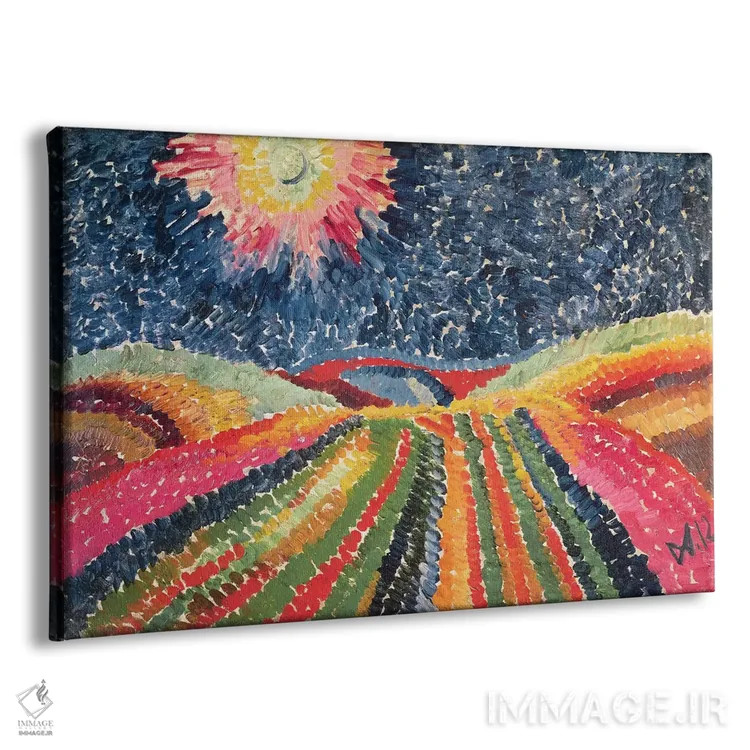 تابلو 1912 (oil on cardboard),مسیر، ۱۹۱۲ (رنگ روغن روی مقوا) اثر ویلهلم مورگنر - نمای پرسپکتیو محصول