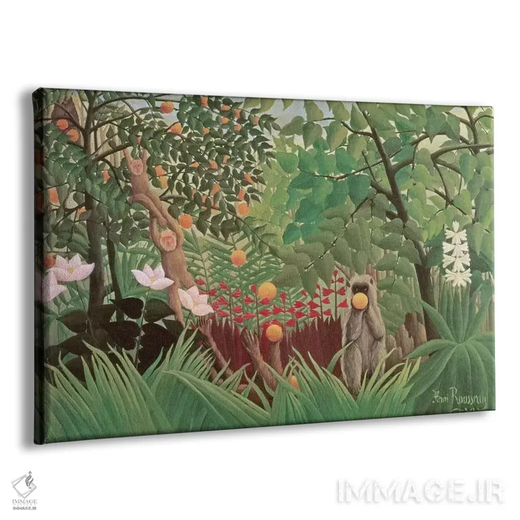 تابلو 1910 (Norton Simon Collection),منظرهٔ عجیب و غریب، ۱۹۱۰ (مجموعه نورتون سایمون) اثر آنری روسو - نمای پرسپکتیو محصول