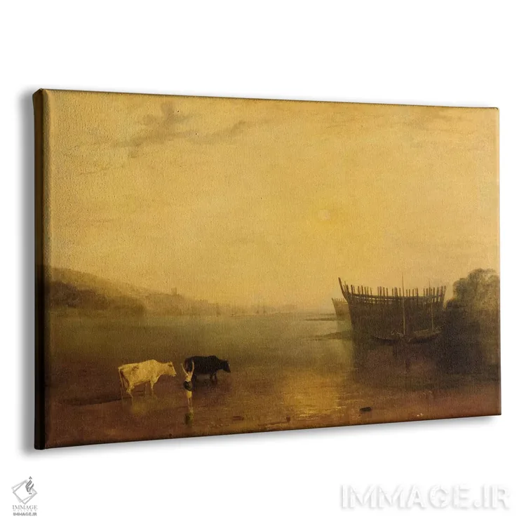تابلو c.1812,بندر تیگنموث، حدود ۱۸۱۲ اثر جی.ام.دبلیو. ترنر (نقاش بزرگ انگلیسی) - نمای پرسپکتیو محصول