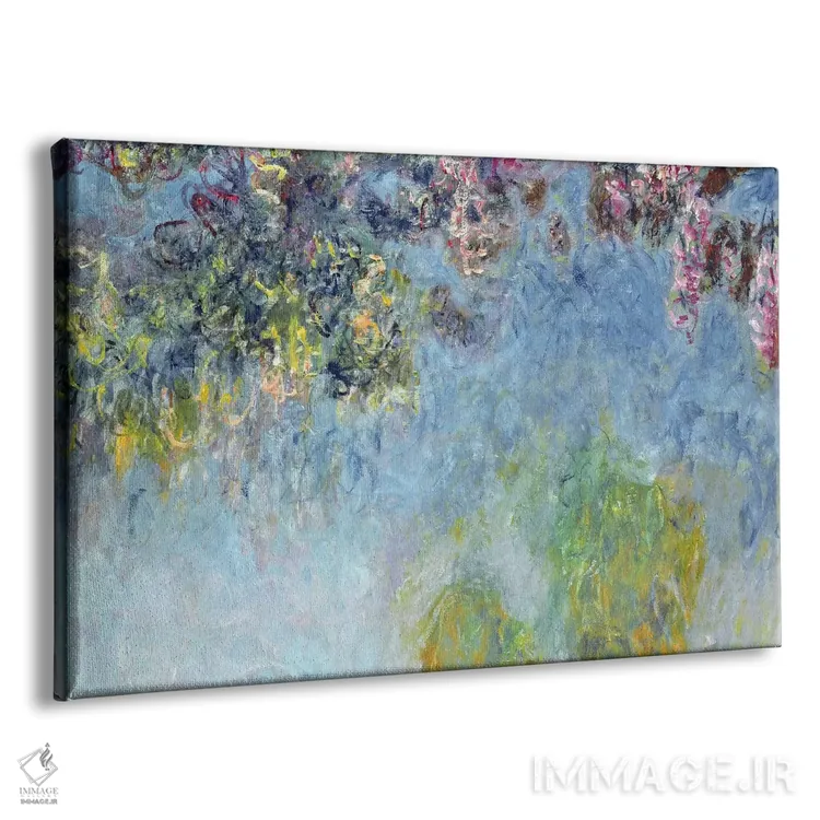 تابلو ویستریا (یاس بنفش)، ۱۹۲۰-۲۵ اثر کلود مونه (نقاش معروف فرانسوی) - نمای پرسپکتیو محصول