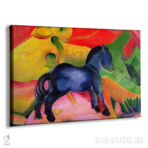 تابلو اسب آبی کوچک، ۱۹۱۲ اثر فرانتس مارک (نقاش اکسپرسیونیست آلمانی) - نمای پرسپکتیو محصول