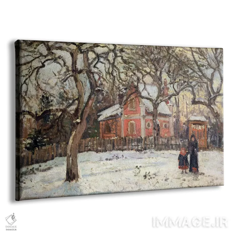 تابلو درختان شاهبلوط در لووسین، حدود ۱۸۷۱-۷۲ (فرانسه) اثر کامی یِل پیسارو (نقاش فرانسوی امپرسیونیست) - نمای پرسپکتیو محصول