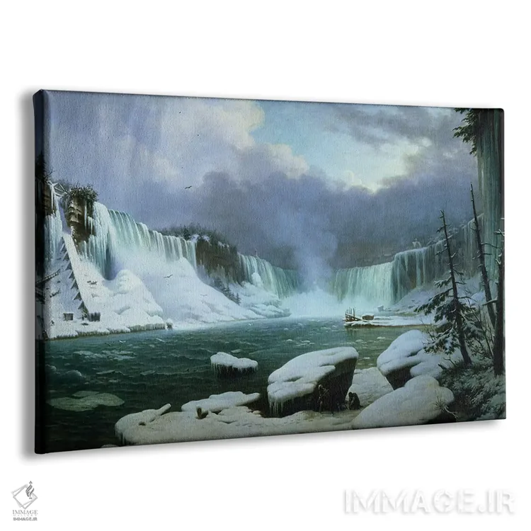 تابلو آبشار نیاگارا اثر هیپولیت ویکتور والنتین سبرون - نمای پرسپکتیو محصول
